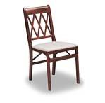 Quality Cross Hatch Hardwood Folding Chairs 