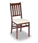 Quality Straight Back Hardwood Folding Chairs